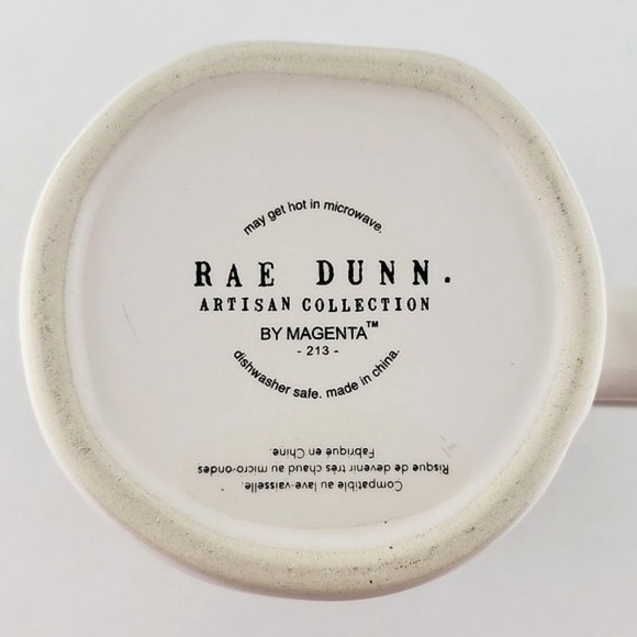 ⭐️2/ $50⭐️ Rae Dunn Double  Sided Mug Large Letters HAPPY FALL & Pumpkin Basket - Picture 7 of 9